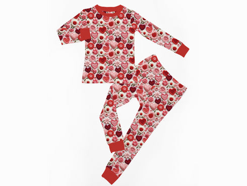 Stitched with Love Long sleeve top/pant Pajama set